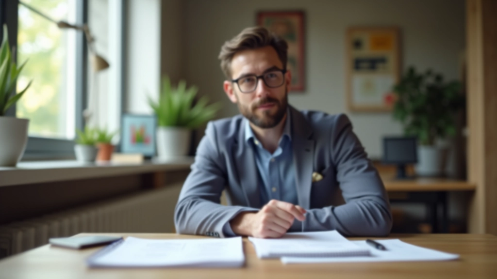 Persona sēž pie rakstāmgalda ar finanšu dokumentiem, plāno personīgo budžetu